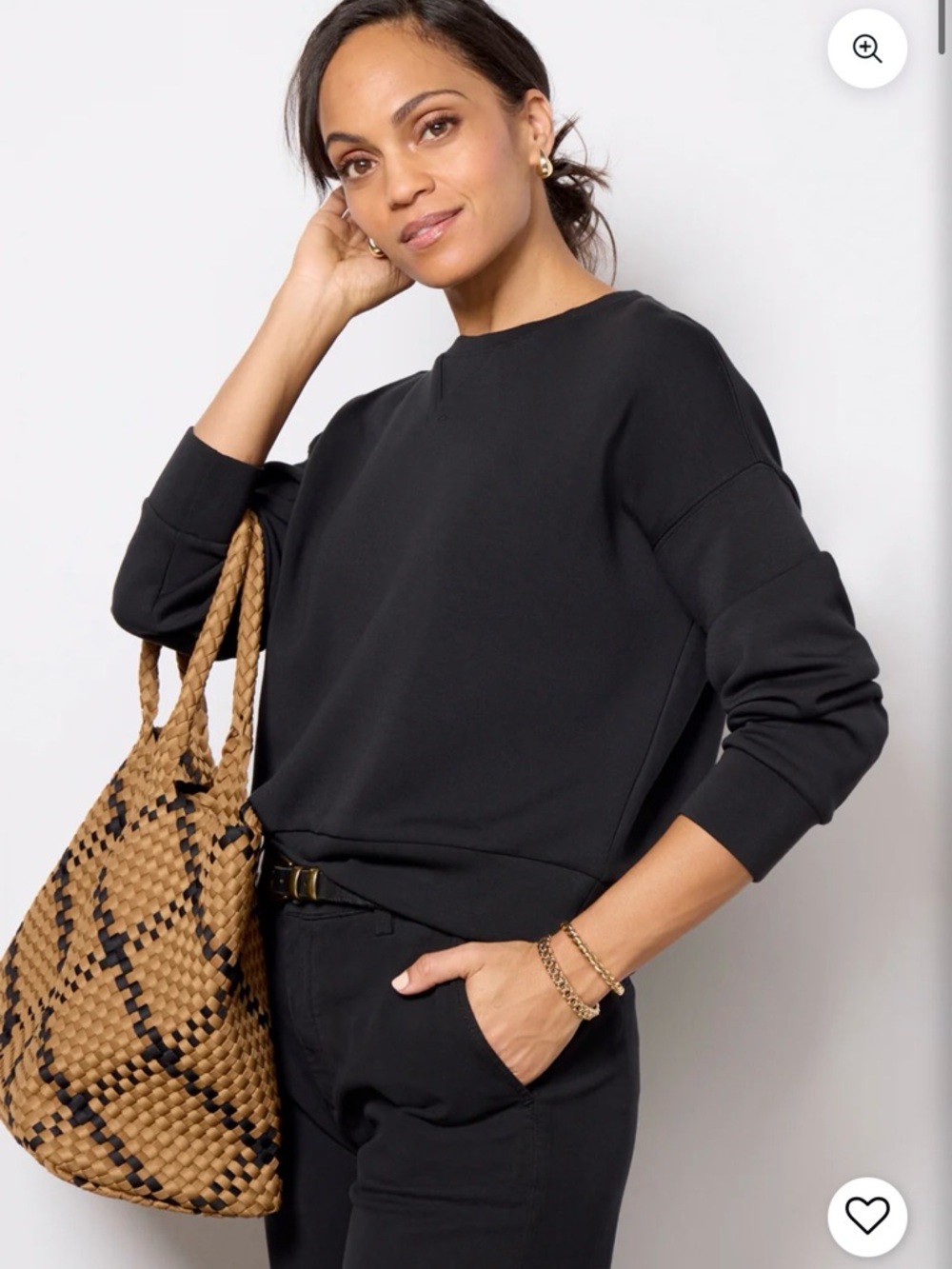 SPANX Air essentials crewneck - very black